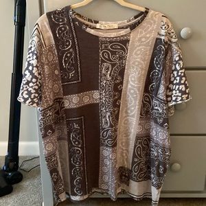 Free People bandana shirt
